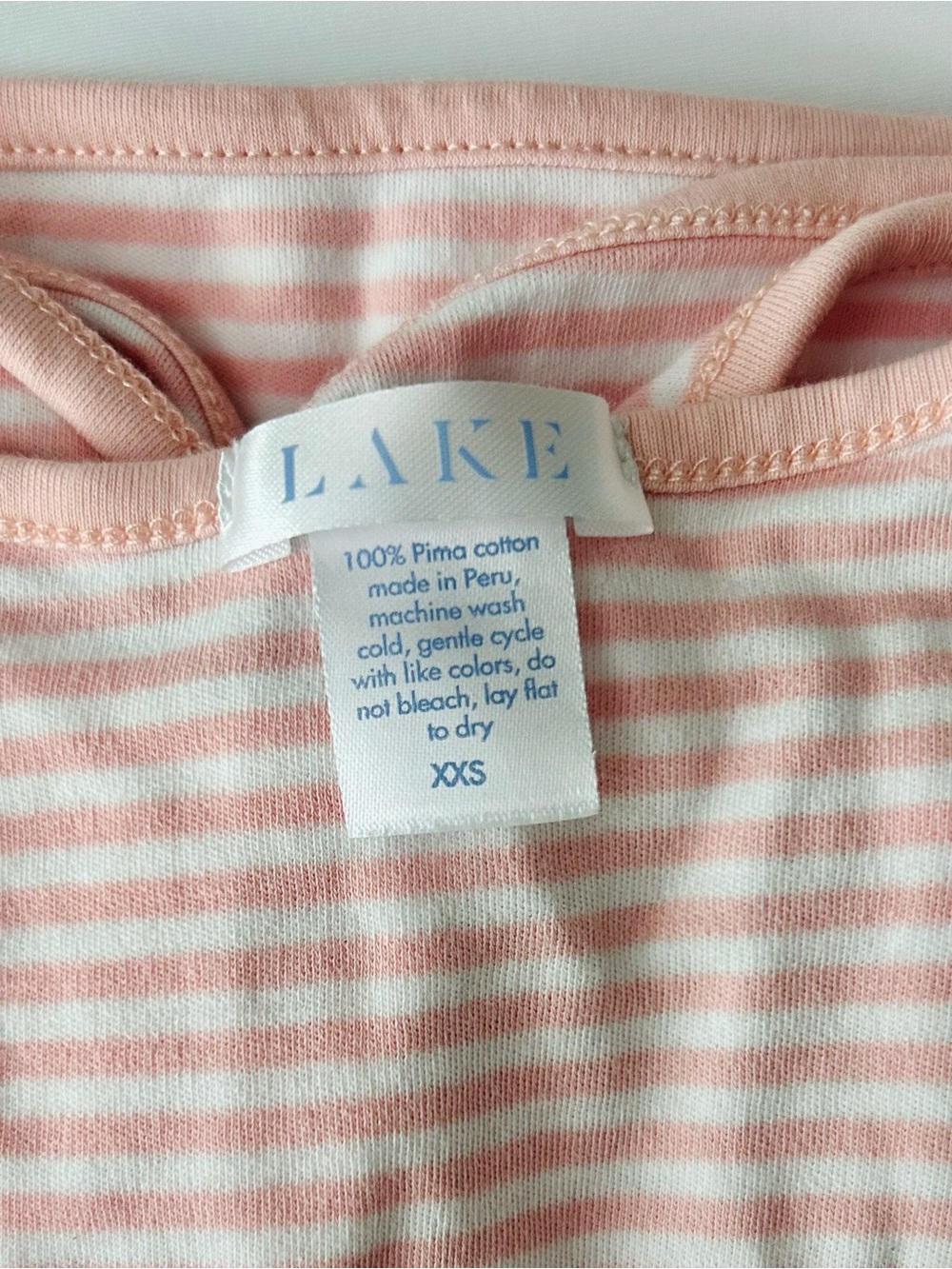 LAKE pajamas Maternity Nightgown XXS English Rose Stripe - Picture 3 of 5